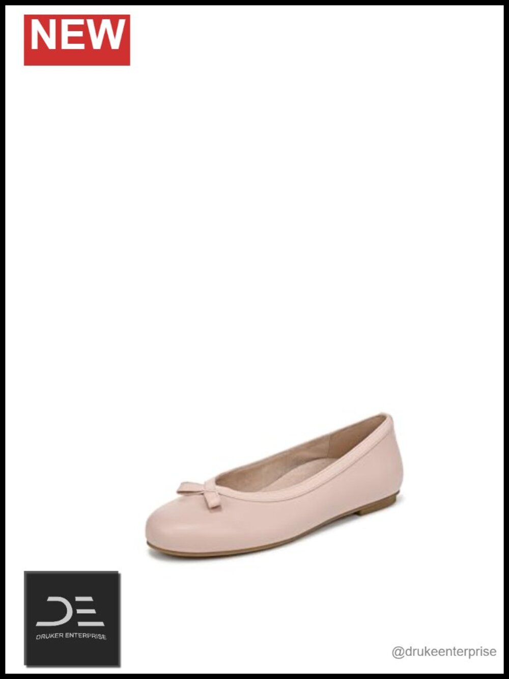 Vionic Sidney Ballerina Flats Leather Orthotic Plantar Fasciitis Women's Shoes